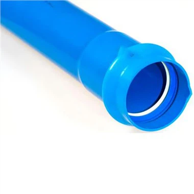 Pvc-buis in blauwe kleur